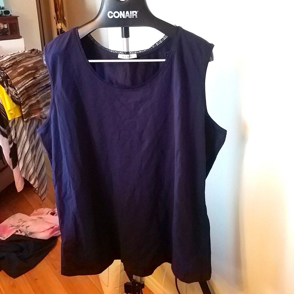 Avon Blue Tank Top 3X